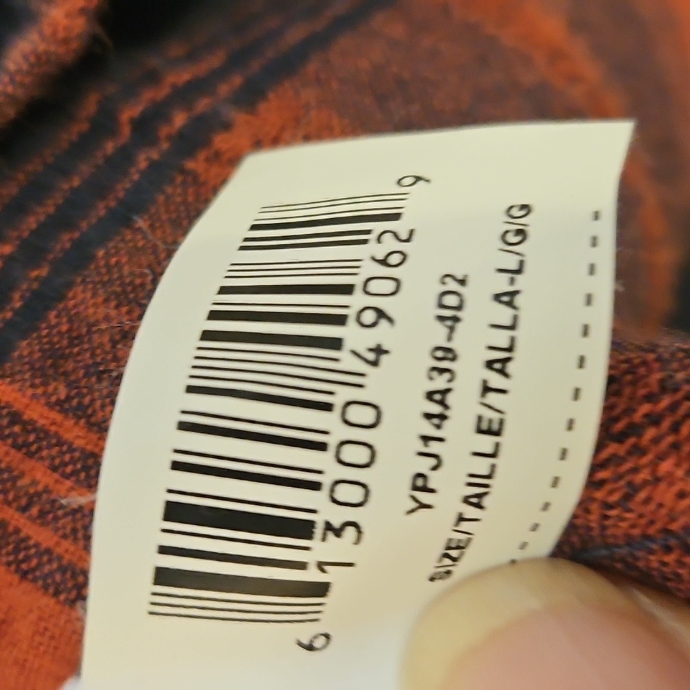 BCBGeneratiom Red and Blue Plaid and Check Blouse with Ruffles - Picture 9 of 15